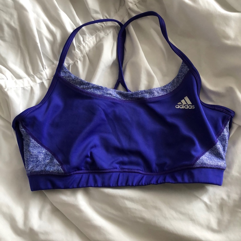 Purple Adidas Sports Bra